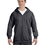 Adult 9.7 oz. Ultimate Cotton® 90/10 Full-Zip Hooded Sweatshirt