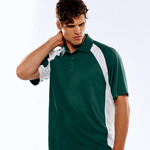 UltraClub® Adult Cool & Dry Sport Performance Color Block Interlock Polo