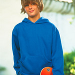 LA T Youth Fleece Hooded Pullover Sweatshirt with Pouch Pocket