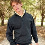 Heavyweight Quarter-Zip Fleece Sweatshirt