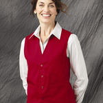 V-neck Button-Front Vest