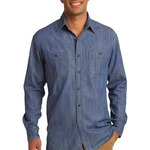 Patch Pockets Denim Shirt