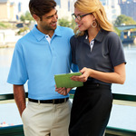 UltraClub® Men's Platinum Performance Birdseye Polo with TempControl Technology