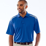UltraClub® Adult Cool & Dry 2-Tone Mesh Piqué Polo