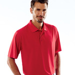 UltraClub® Men's Cool & Dry Box Jacquard Performance Polo