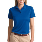 Ladies Poly Charcoal Blend Pique Polo